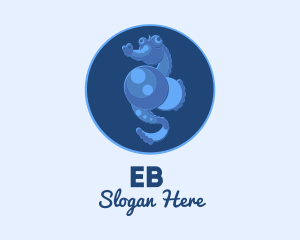 Fish - Blue Seahorse Oceanarium logo design