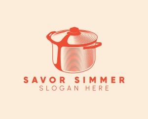 Slow Cooker - Elegant Casserole Pot logo design