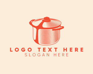 Slow Cooker - Elegant Casserole Pot logo design