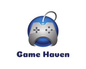 Gaming Community - Blue Global Controller logo design