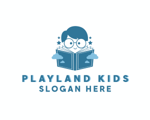 Boy Nerd Storybook  logo design