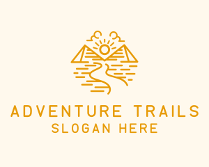 Pyramid Desert Trail logo design