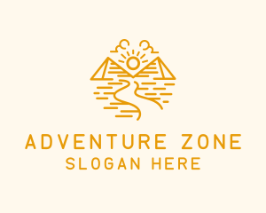 Pyramid Desert Trail logo design