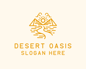 Pyramid Desert Trail logo design