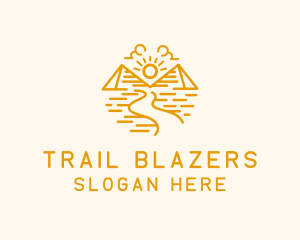 Pyramid Desert Trail logo design