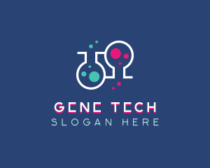 Genetics - Science Experiment Lab logo design