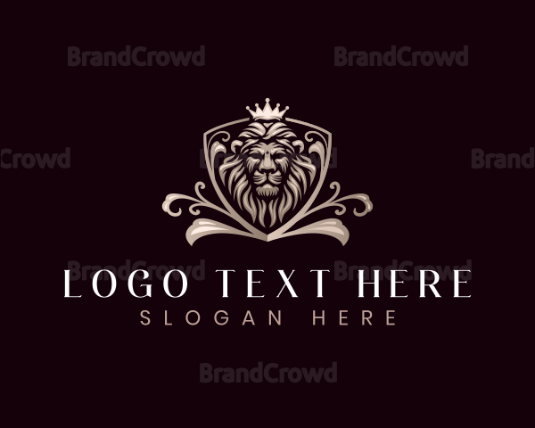 Luxury King Lion Empire Logo