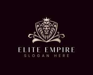 Luxury King Lion Empire logo design