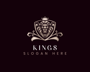 Luxury King Lion Empire logo design