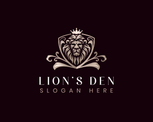 Luxury King Lion Empire logo design