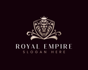 Luxury King Lion Empire logo design