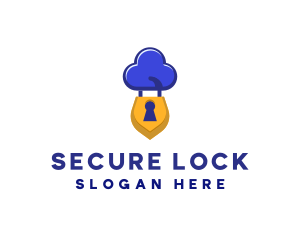 Lock - Security Cloud Lock logo design