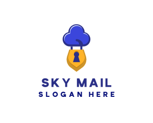 Security Cloud Lock logo design