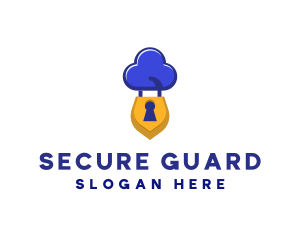Security - Security Cloud Lock logo design