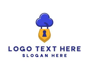 Privacy - Security Cloud Lock logo design