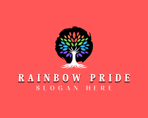 Gay - Pride Arborist Tree logo design