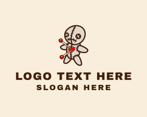 Mezcal - Scary Voodoo Doll logo design