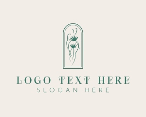 Lingerie - Naked Leaf Lady logo design