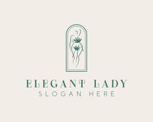 Naked Leaf Lady logo design