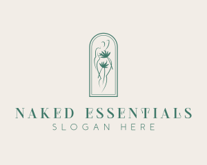 Naked Leaf Lady logo design