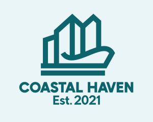 Coastal City Buildings  logo design