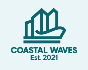 Coastal City Buildings  logo design