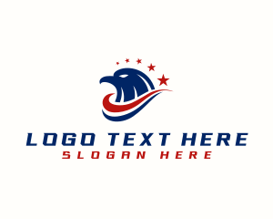 National - American Eagle Bird logo design