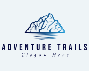 Ice Mountain Peak logo design