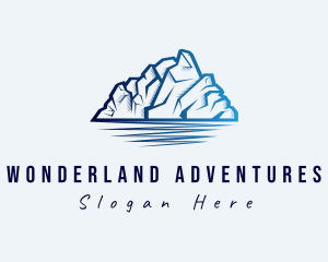 Ice Mountain Peak logo design