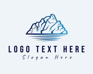 Iceberg - Ice Mountain Peak logo design