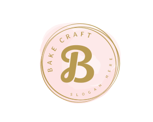 Premium Golden Cosmetics Watercolor logo design