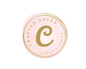 Premium Golden Cosmetics Watercolor logo design