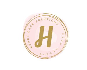 Premium Golden Cosmetics Watercolor logo design