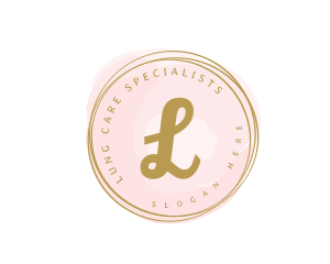 Premium Golden Cosmetics Watercolor logo design