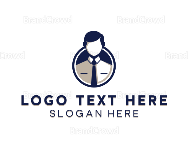 Male Business Supervisor Logo