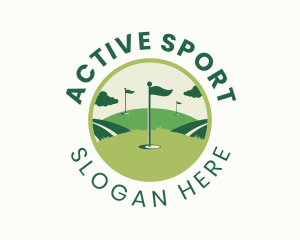 Player - Golf Sports Field logo design