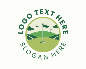 Player - Golf Sports Field logo design