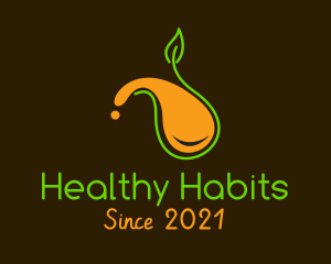 Healthy Orange Juice  logo design