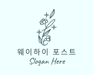 Perfume Daisy Flower logo design