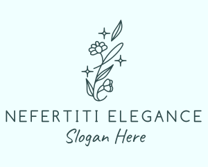 Perfume Daisy Flower logo design