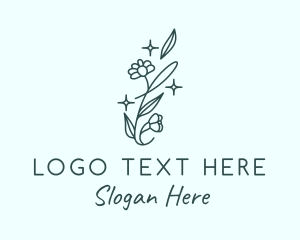 Blogger - Perfume Daisy Flower logo design