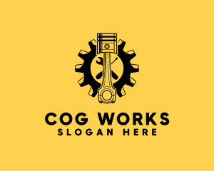 Cog - Piston Cog Repair logo design