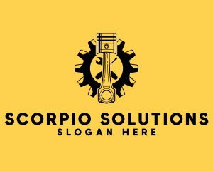 Piston Cog Repair logo design