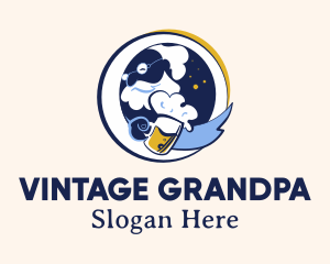 Grandfather Beer Brewer logo design