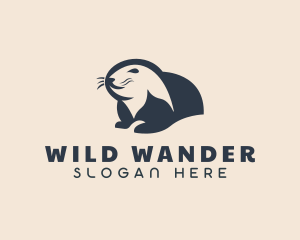 Beaver Rodent Animal logo design