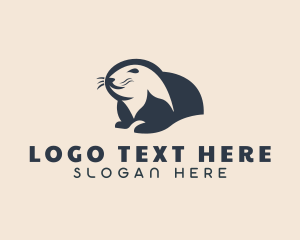 Groundhog - Beaver Rodent Animal logo design