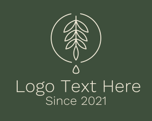Scented Oil - Eucalyptus Leaf Oil logo design