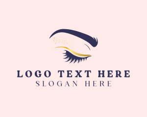 Fashion - Eye Lash Glitter Fashion logo design