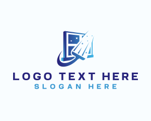 Cleaner - Window Squeegee Cleaner logo design
