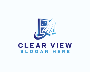 Window Squeegee Cleaner logo design